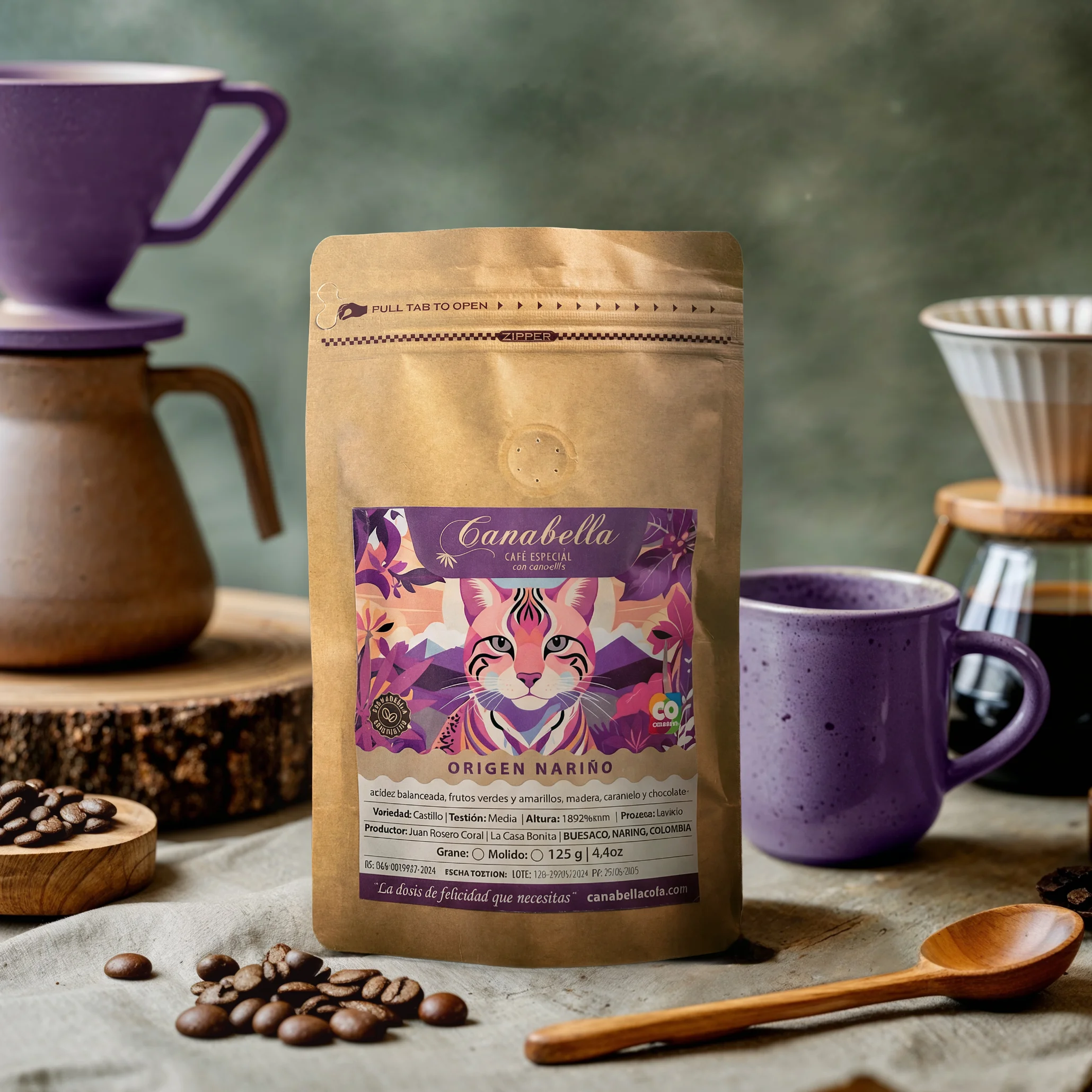 Canabella Café Especial con Cannabis 4,4oz | 125gr